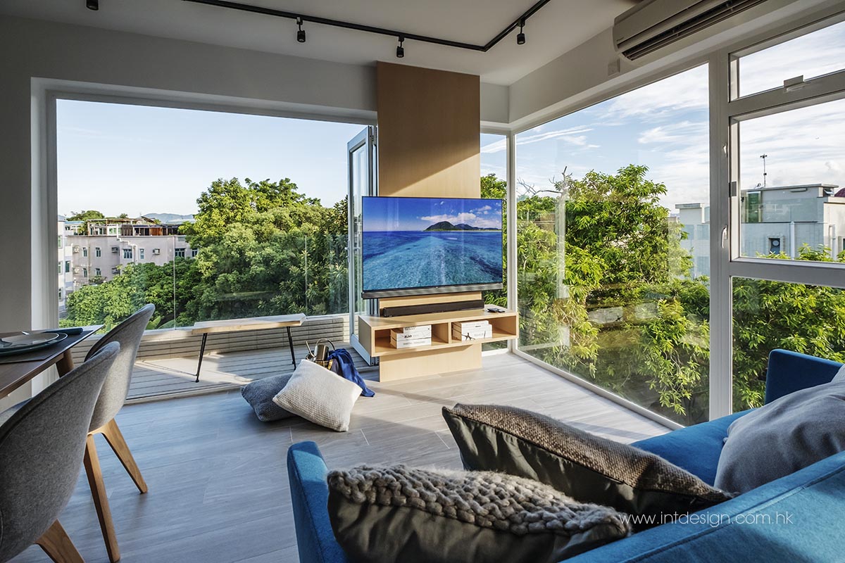 Garden View from TaiPo East Village House's Living Room