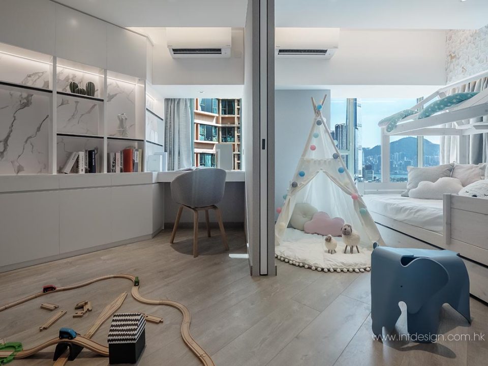 Park Avenue's Study and Kids Room Interior Design